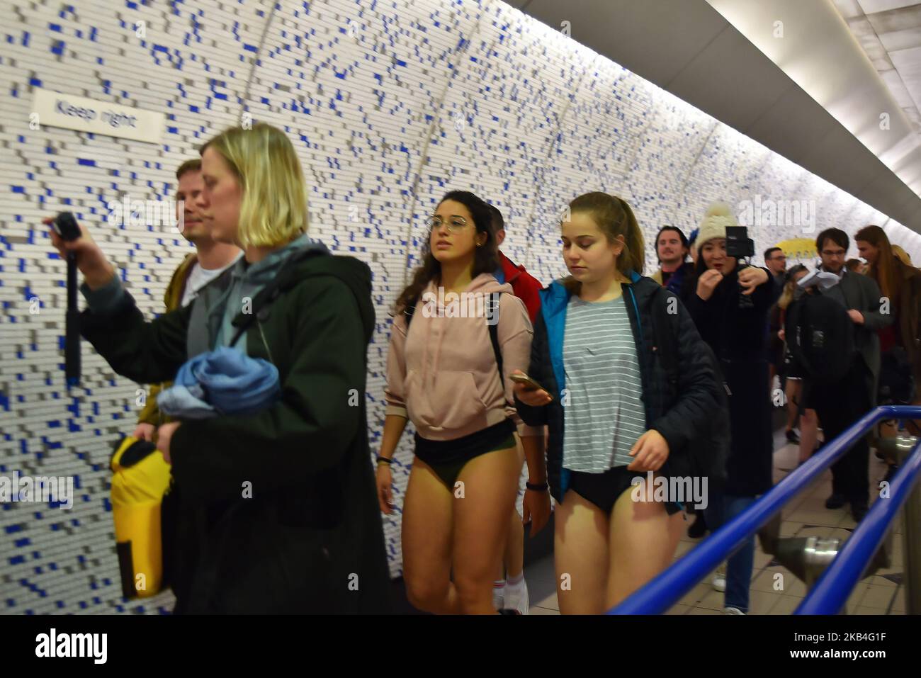TIMES NOW - Hundreds of Londoners stripped down to their underwear for the  12th annual “No Trousers Tube Ride” - the first since the pandemic -  organised by the Stiff Upper Lip