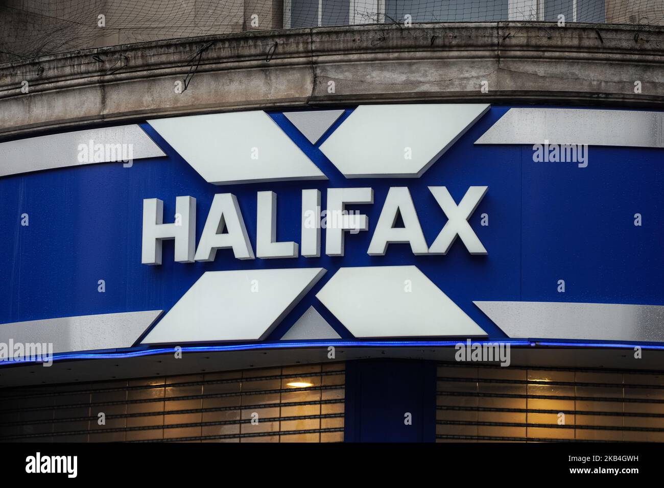 Halifax bank branch in London, England, United Kingdom, UK Stock Photo