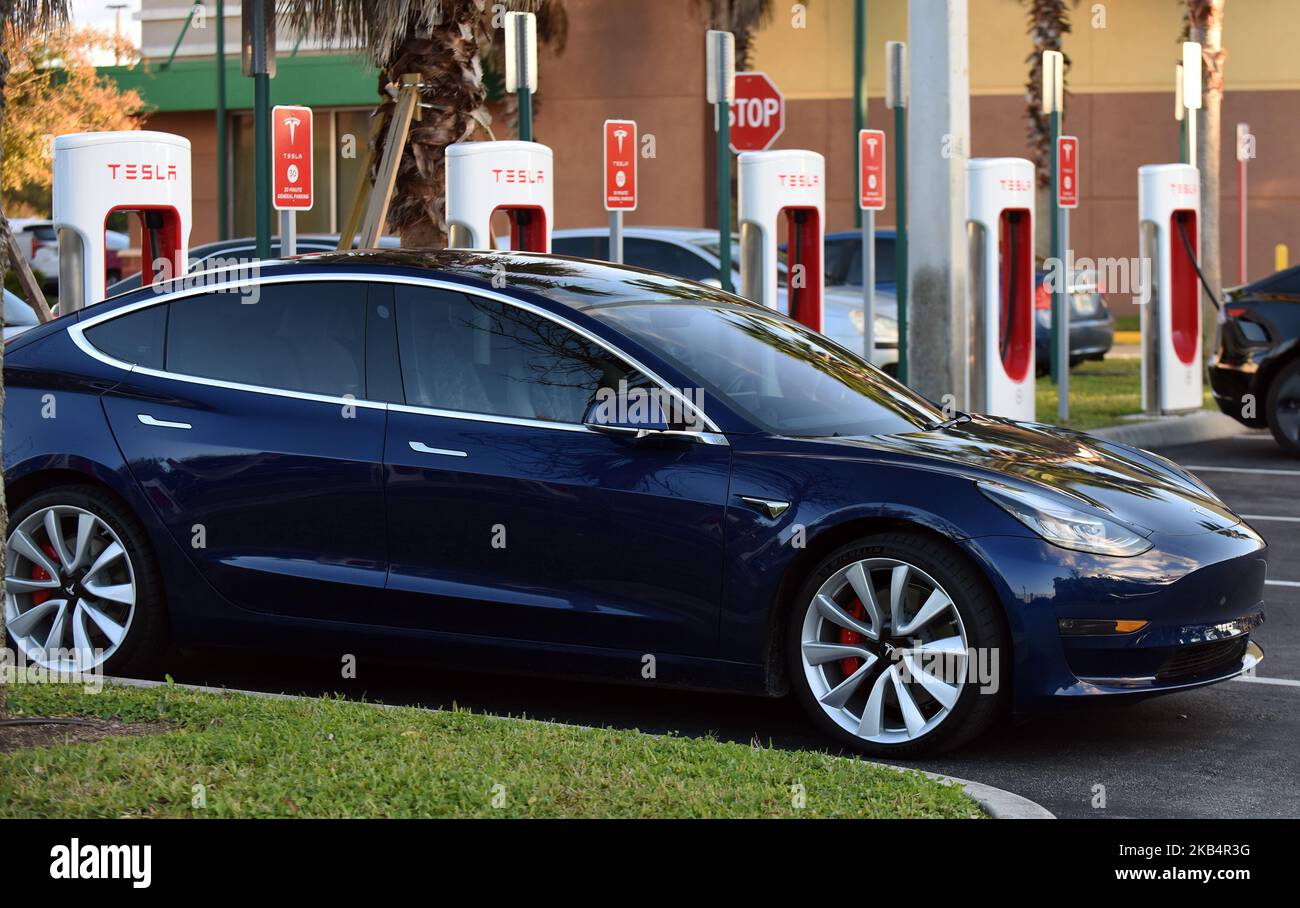 January 20, 2019 Altamonte Springs, Florida, United States A Tesla