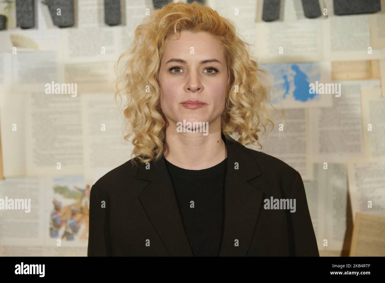 Maggie Civantos attends the 'Un cuento al reves' photocall at Spanish Cinema Academy in Madrid, Spain on January 22, 2019. (Photo by Gabriel Maseda/NurPhoto) Stock Photo