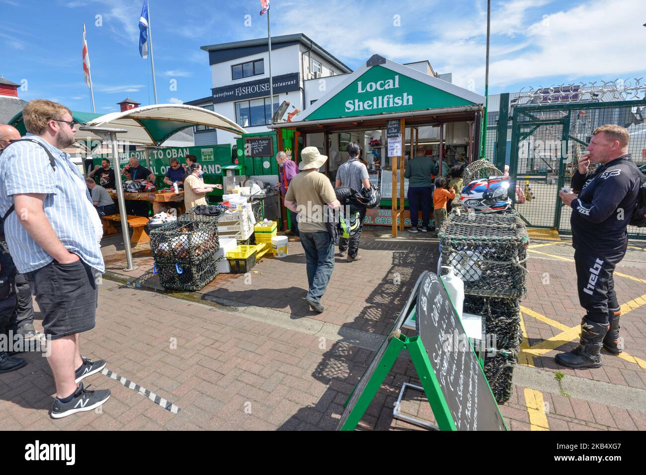 Oban Argyll Scotland. Oban Seafood Shack, famous fresh fish eatery on