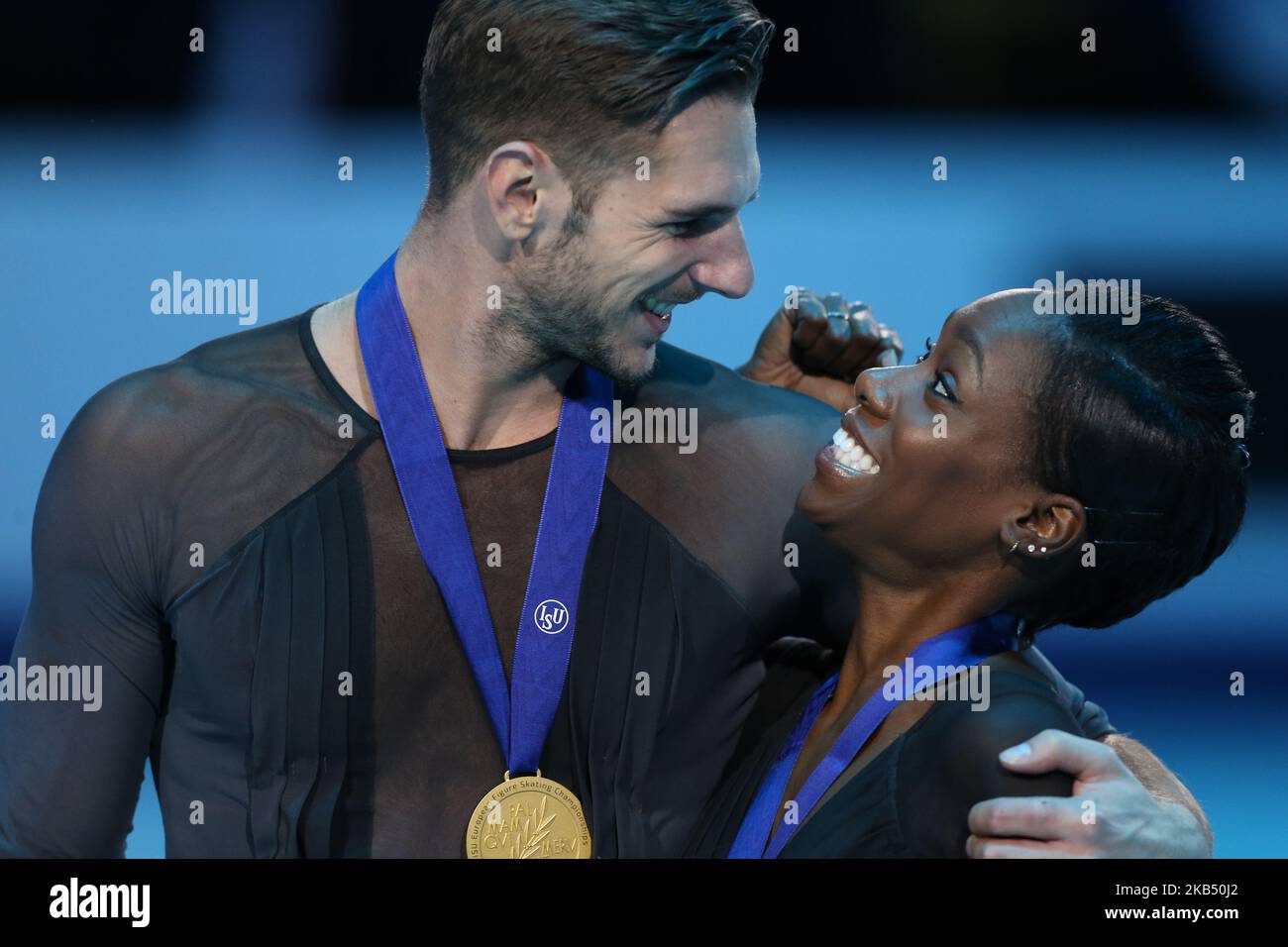 Winners Frances Vanessa James And Morgan Cipres Celebrate With Their Gold Medals During The