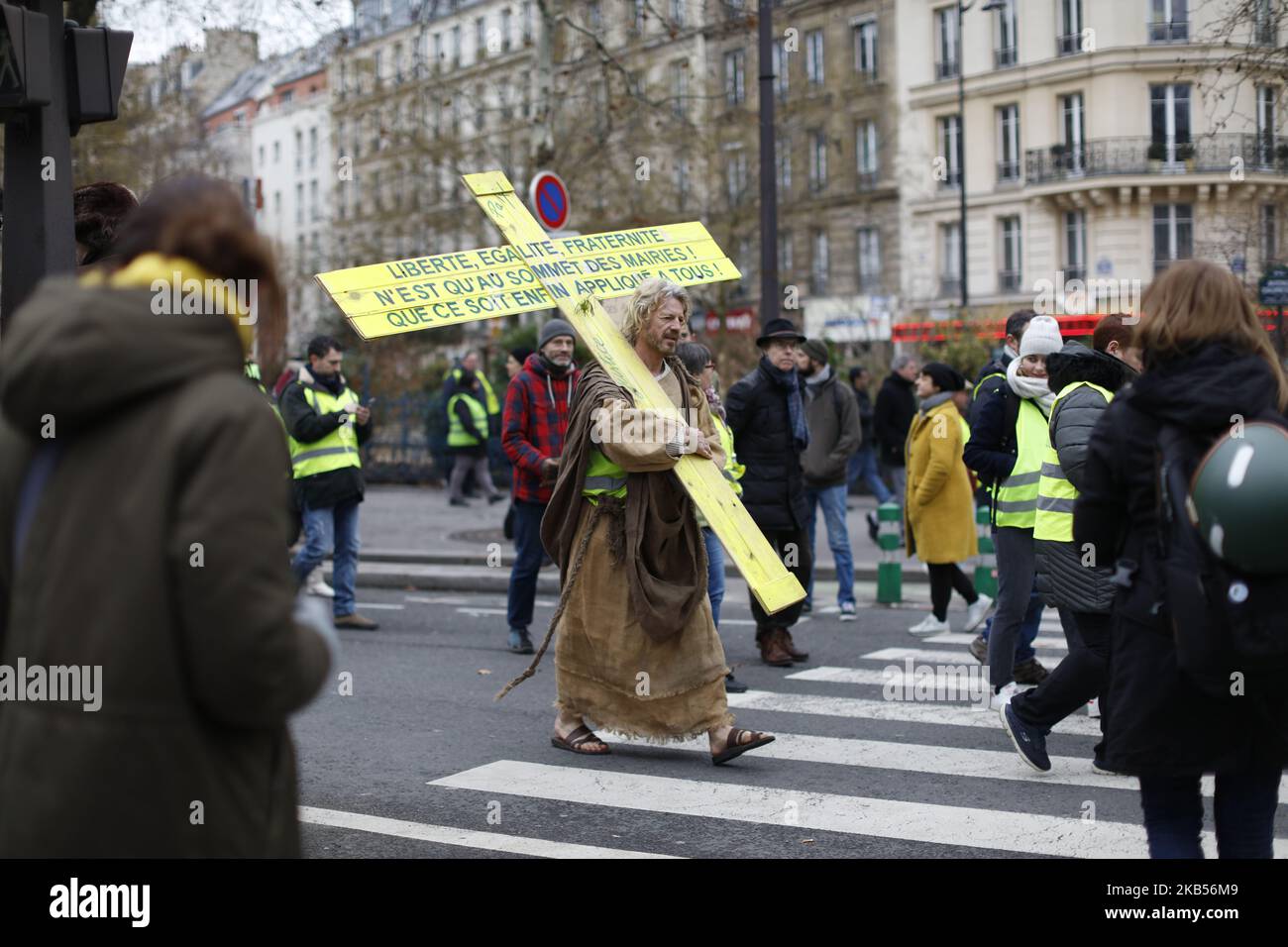 Protesters take part a demonstration called by the collective 'Jour de  Colere', or 'Day Of Wrath', in Lyon, France, on April 06, 2014. The  demonstration brought together a motley group of anti-government