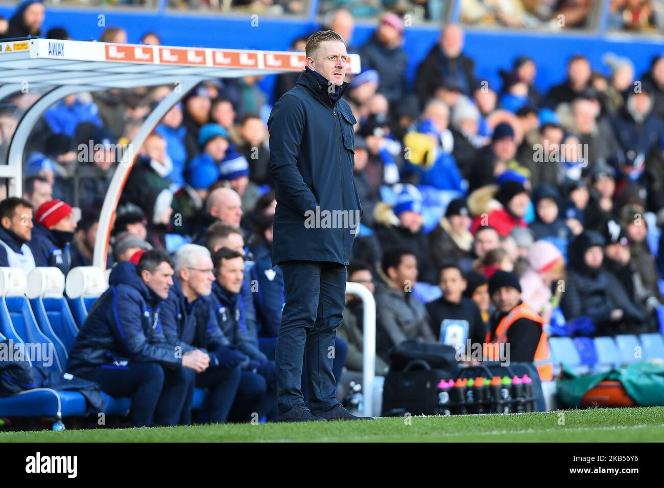 Birmingham City Manager Gary Monk during the Sky Bet Championship match between Birmingham City and Nottingham Forest at St Andrews in Birmingham, UK on Saturday February 2, 2019. (Photo by MI News/NurPhoto) Stock Photo