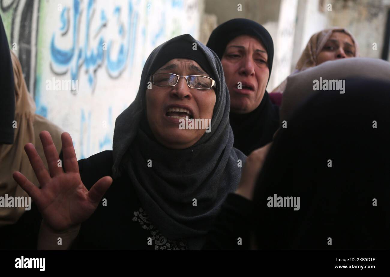 Khaled Rabi Relatives of Palestinian teenager Khaled al-Rabie, 14, one of two ...