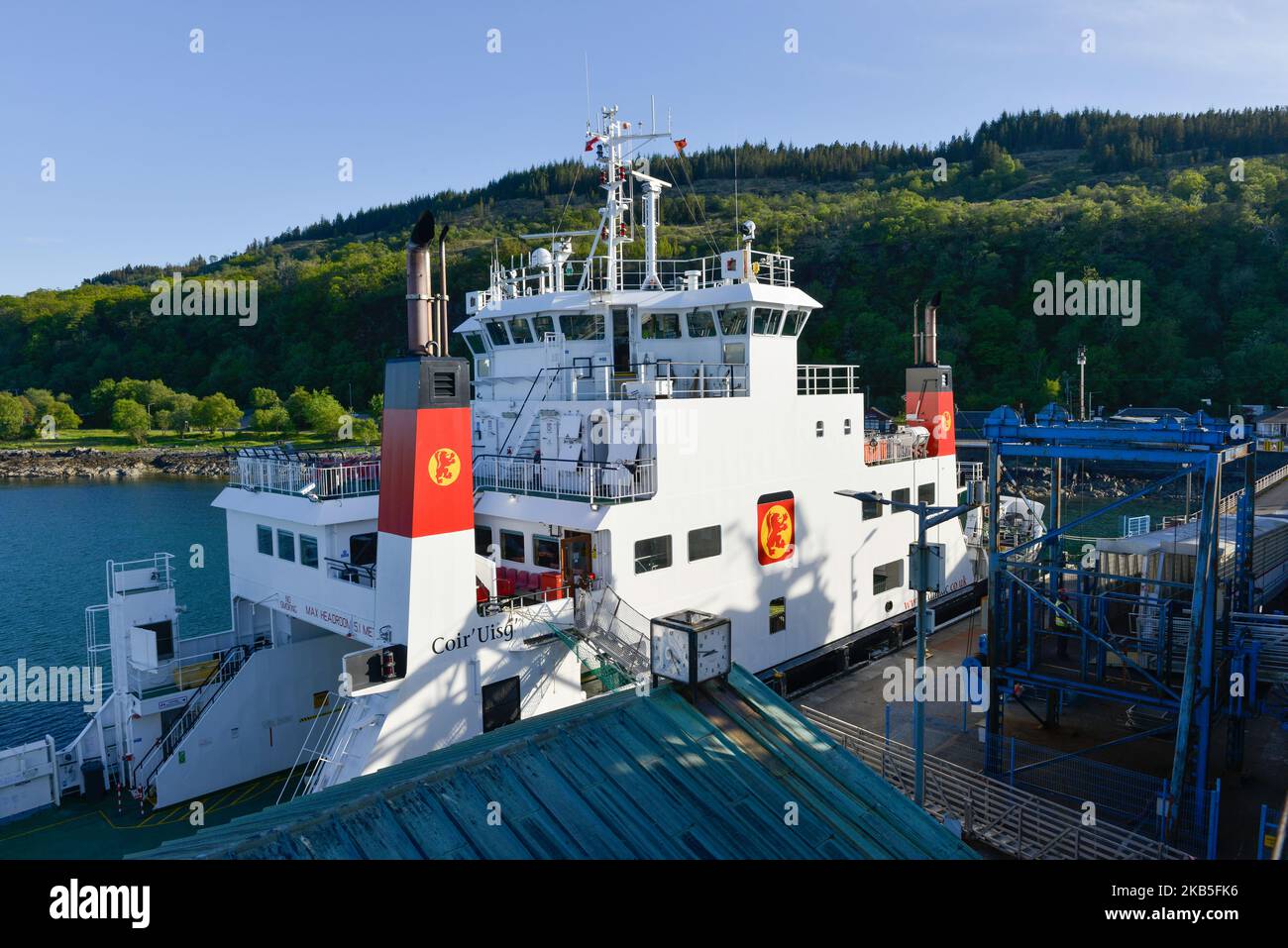 Caledonian MacBrayne Ferry from Oban arriving Craignure Mull Stock Photo