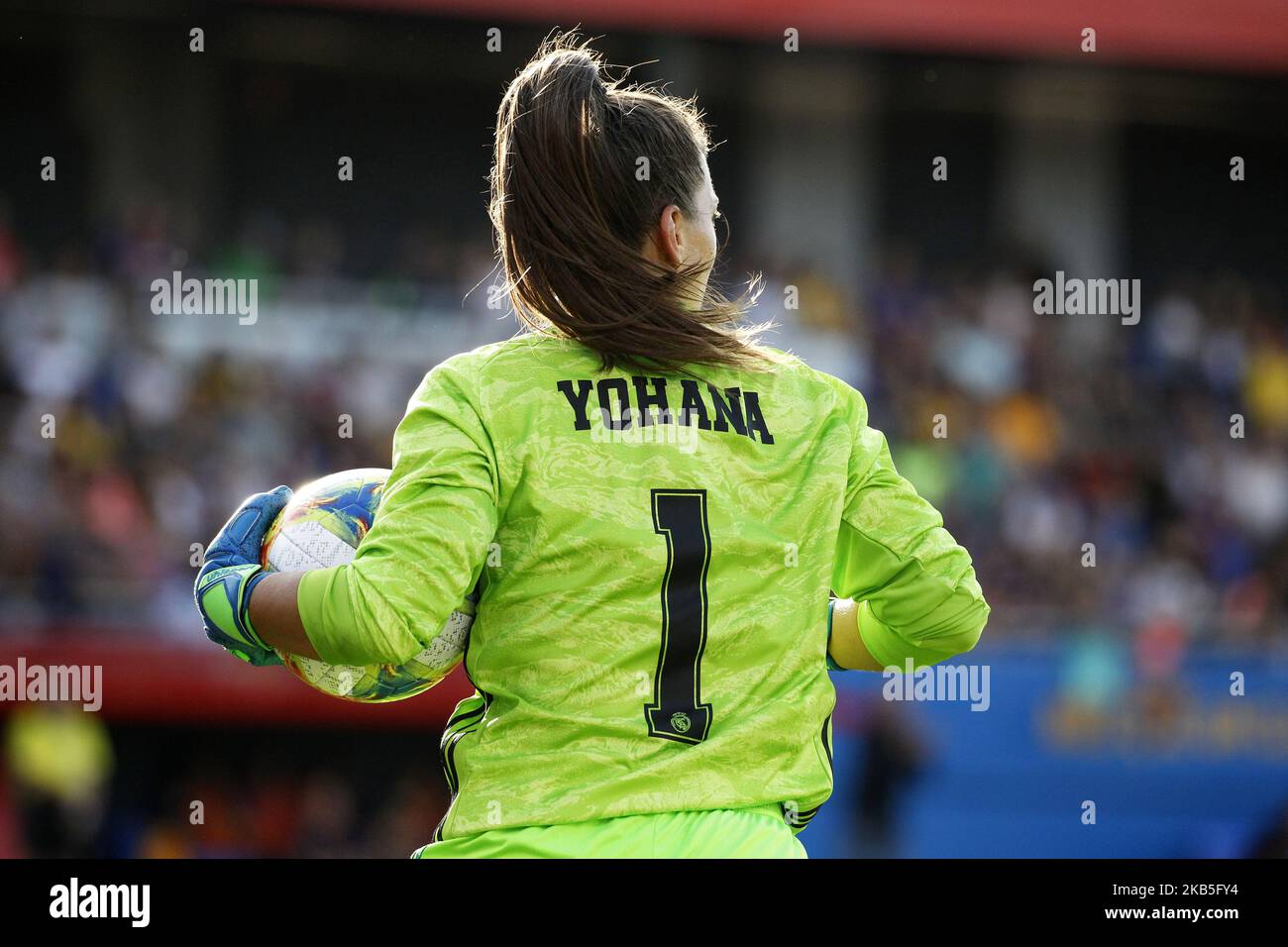 Yohana Gomez during the match between FC Barcelona and Club Deportivo Tacon,  corresponding to the week 1 of the Liga Primera Iberdrola, played at the  Johan Cruyff Stadium, on 07th September, 2019,