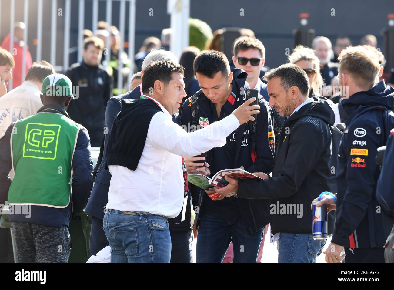 Thai driver Alexander Albon of Austrian Anglo team Aston Martin Red ...