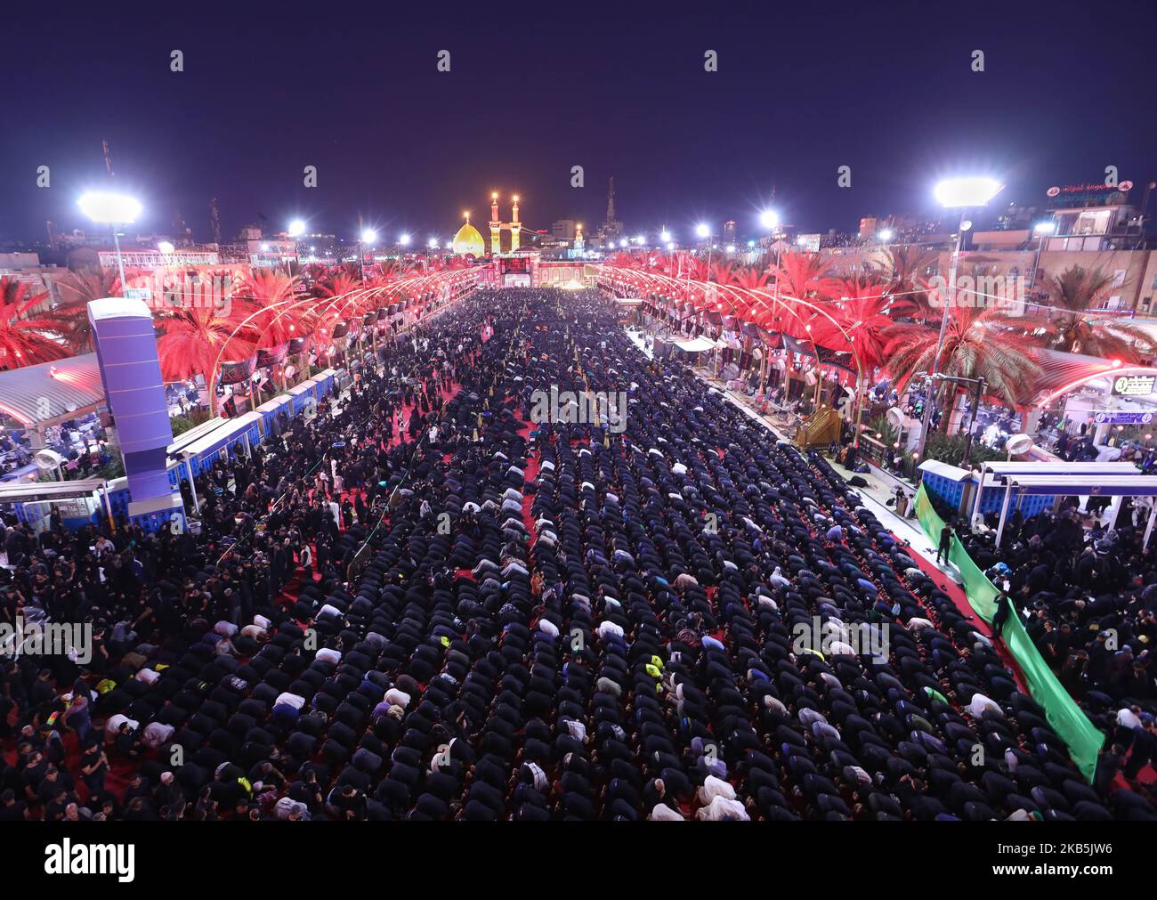 Shiite Muslims take part in a ceremony marking Ashura, which ...