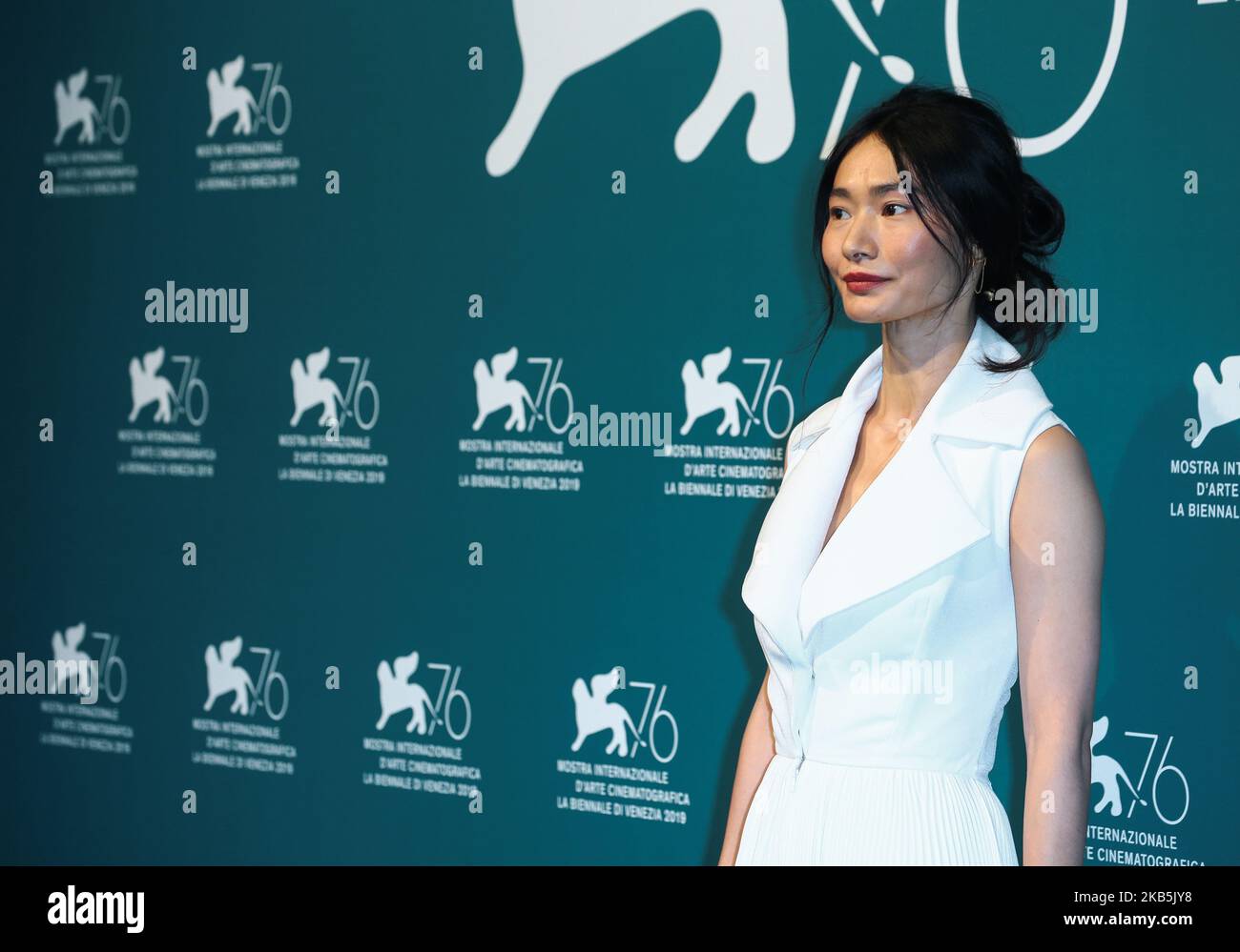 Gana Bayarsaikhan attends 'Waiting For The Barbarians' photocall during the 76th Venice Film Festival on September 06, 2019 in Venice, Italy. (Photo by Matteo Chinellato/NurPhoto) Stock Photo