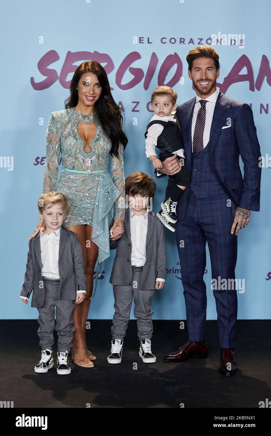 Sergio Ramos and Pilar Rubio attends to "El Corazon De Sergio Ramos ...