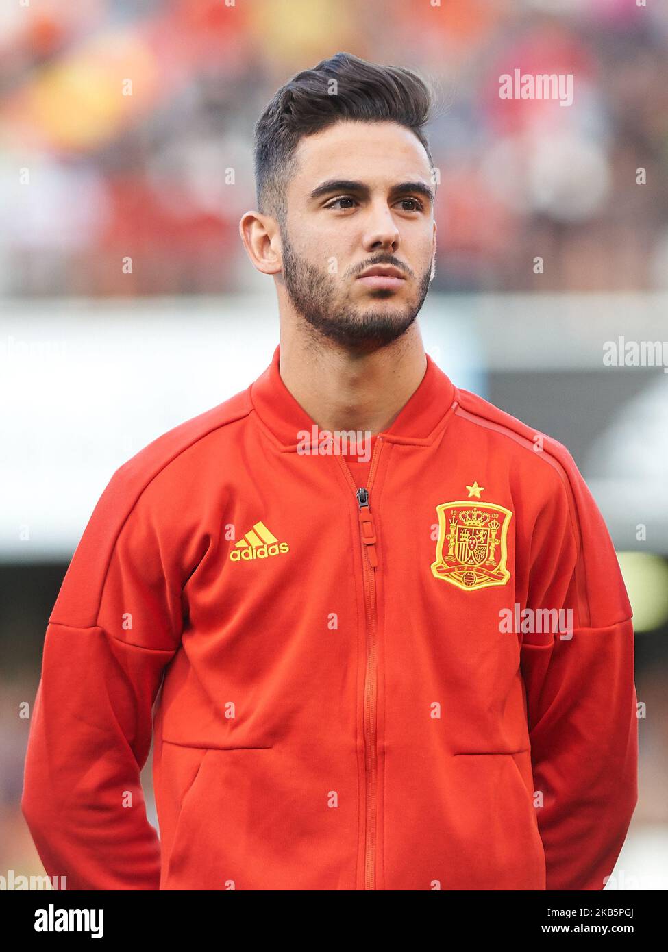 Andres Martin Garcia of Spain under 21 during the UEFA Euro Qualifier match between Spain and Montenegro on September 10 in Castellon, Spain (Photo by Maria Jose Segovia/NurPhoto) Stock Photo