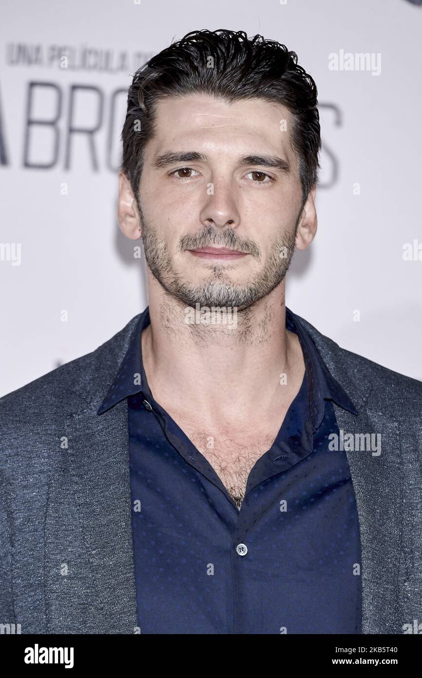 Yon Gonzalez attends the 'Sordo' movie premiere at Capitol Cinema in Madrid, Spain on Sep 11, 2019 (Photo by Carlos Dafonte/NurPhoto) Stock Photo