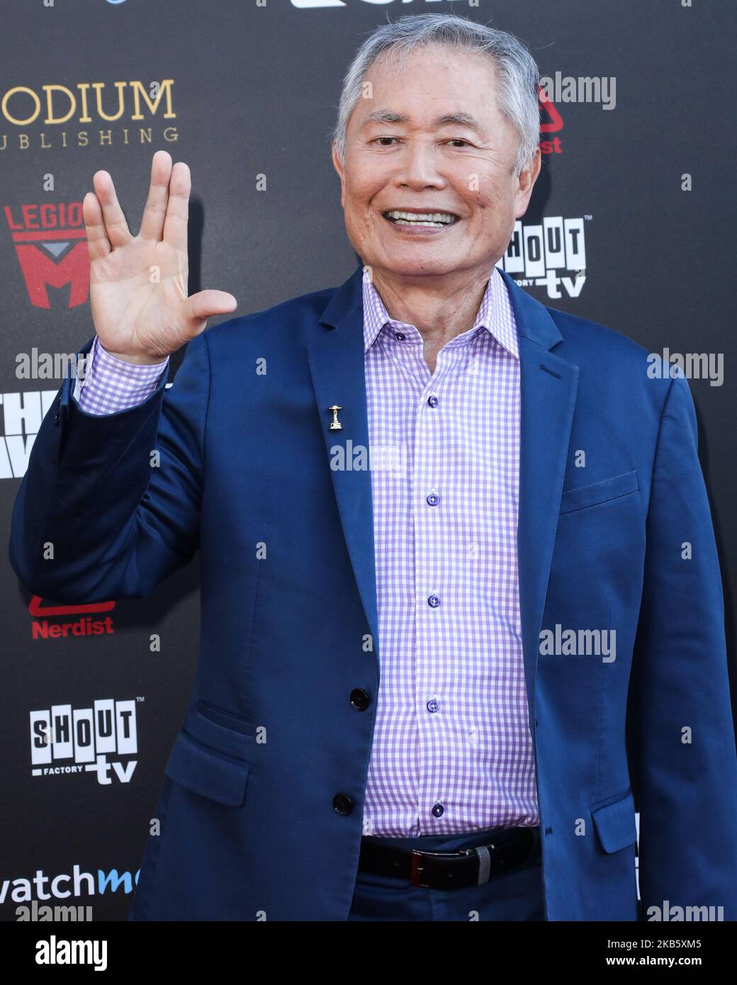 HOLLYWOOD, LOS ANGELES, CALIFORNIA, USA - SEPTEMBER 13: George Takei arrives at the 45th Annual Saturn Awards held at Avalon Hollywood on September 13, 2019 in Hollywood, Los Angeles, California, United States. (Photo by David Acosta/Image Press Agency/NurPhoto) Stock Photo
