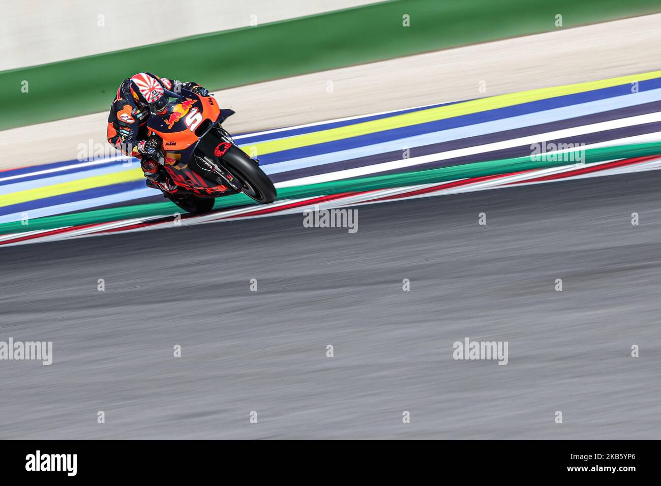 Johann Zarco of Red Bull KTM Factory Racing Team during the MotoGP of San Marino - Practice at Misano World Circuit on September 14, 2019 in Misano Adriatico, Italy. (Photo by Emmanuele Ciancaglini/NurPhoto) Stock Photo