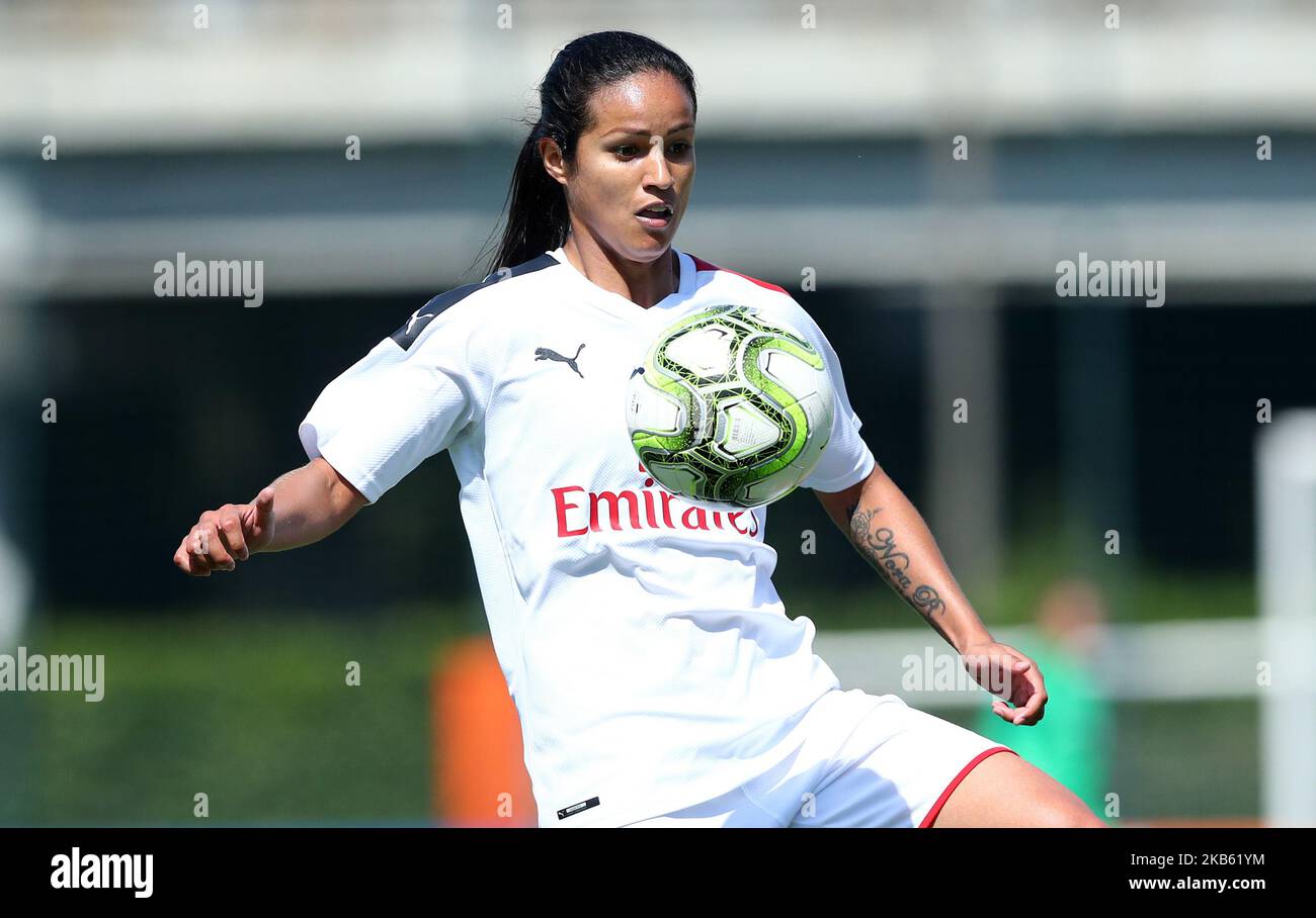 Lady Patricia Andrade of Milan during the women's Serie A match AS Roma v AC Milan at the Tre Fontane Stadium in Rome, Italy on September 15, 2019 (Photo by Matteo Ciambelli/NurPhoto) Stock Photo