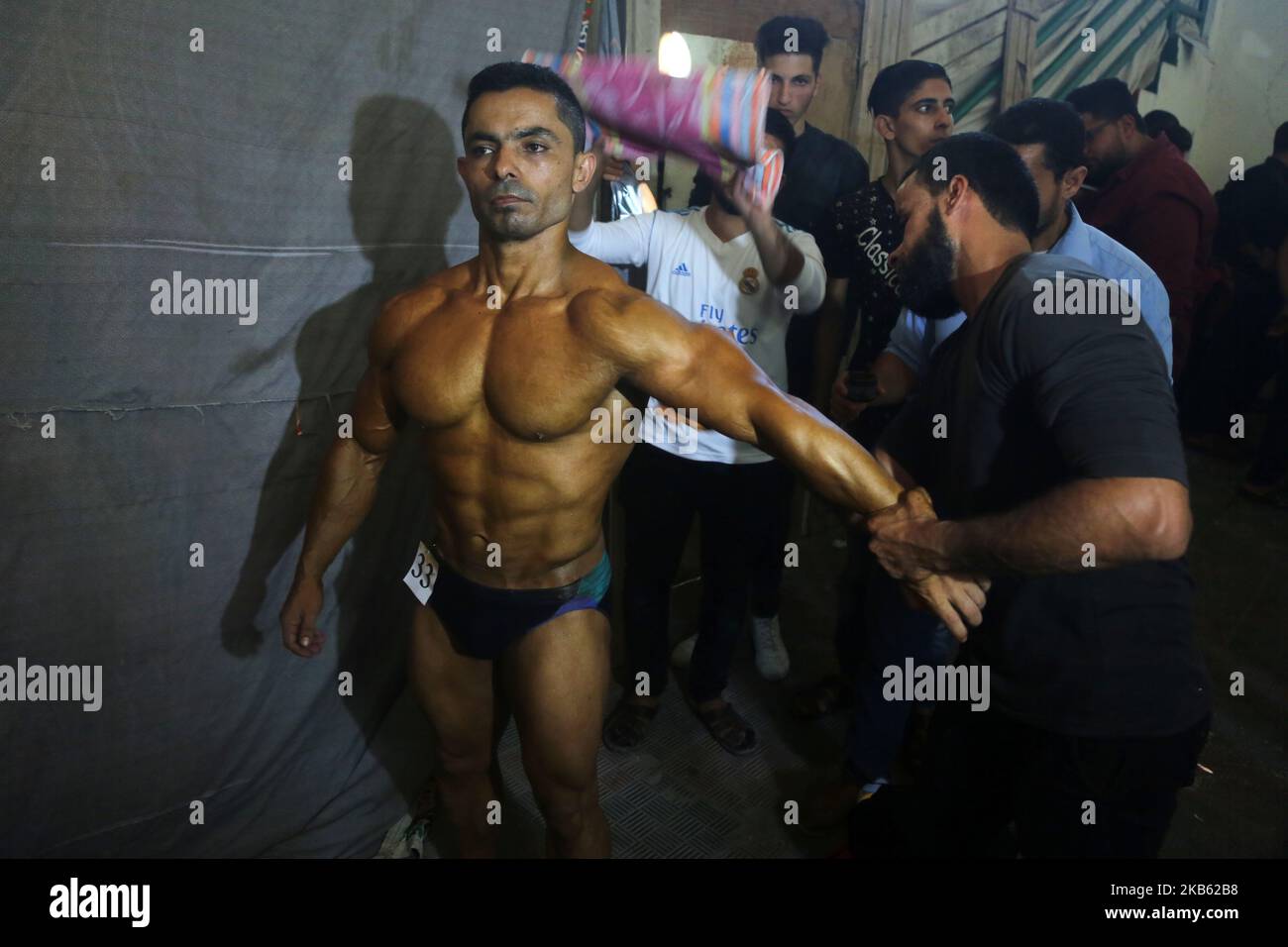 Gaza Bodybuilder Palestinian contestant hi-res stock photography and images - Alamy