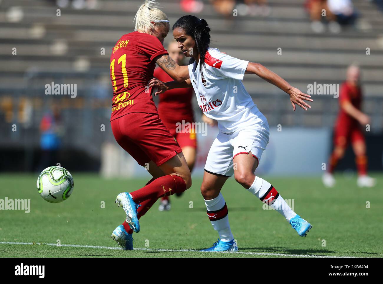 Lady Patricia Andrade of Milan during the women's Serie A football match AS Roma v AC Milan at the Tre Fontane Stadium in Rome, Italy on September 15, 2019 (Photo by Matteo Ciambelli/NurPhoto) Stock Photo