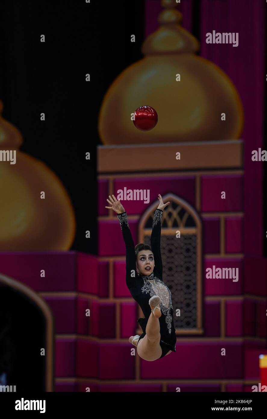 Aleksandra SklioutovskayaLopez of Puerto Rico during the 37th Rhythmic