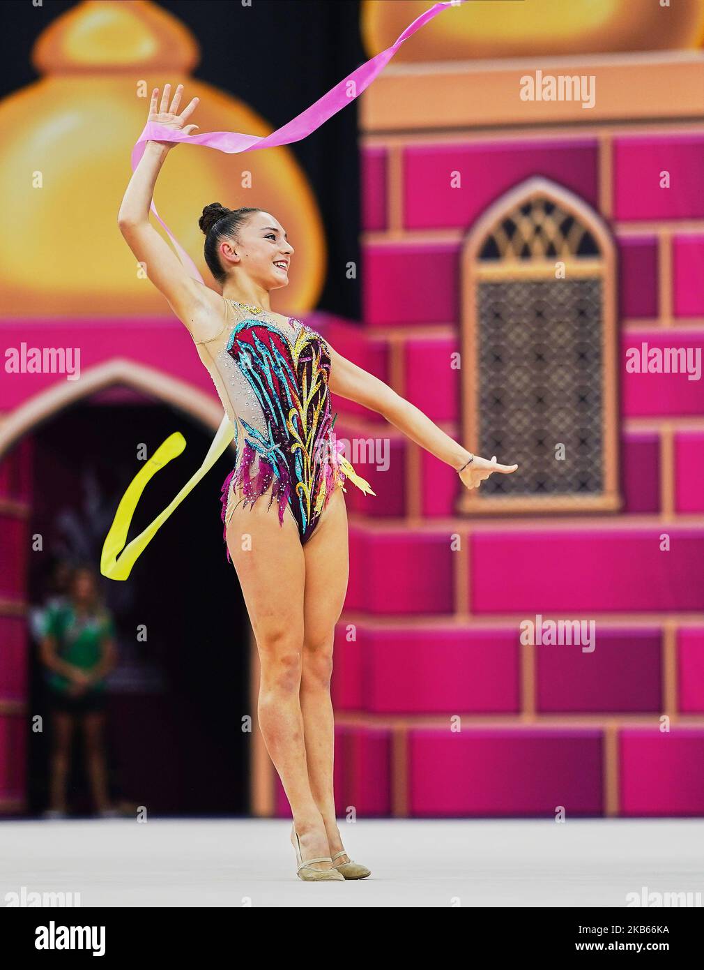 AnnaMarie Ondaatje of Sri Lanka during the 37th Rhythmic Gymnastics