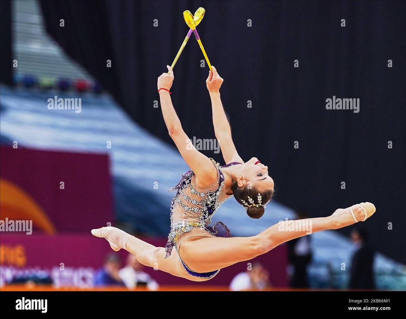 Dina Averina of Russia during the 37th Rhythmic Gymnastics World ...