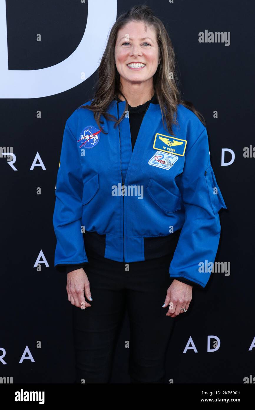 HOLLYWOOD, LOS ANGELES, CALIFORNIA, USA - SEPTEMBER 18: Dr. Tracy Caldwell Dyson arrives at the Los Angeles Premiere Of 20th Century Fox's 'Ad Astra' held at ArcLight Cinemas Hollywood Cinerama Dome on August 18, 2019 in Hollywood, Los Angeles, California, United States. (Photo by Xavier Collin/Image Press Agency/NurPhoto) Stock Photo