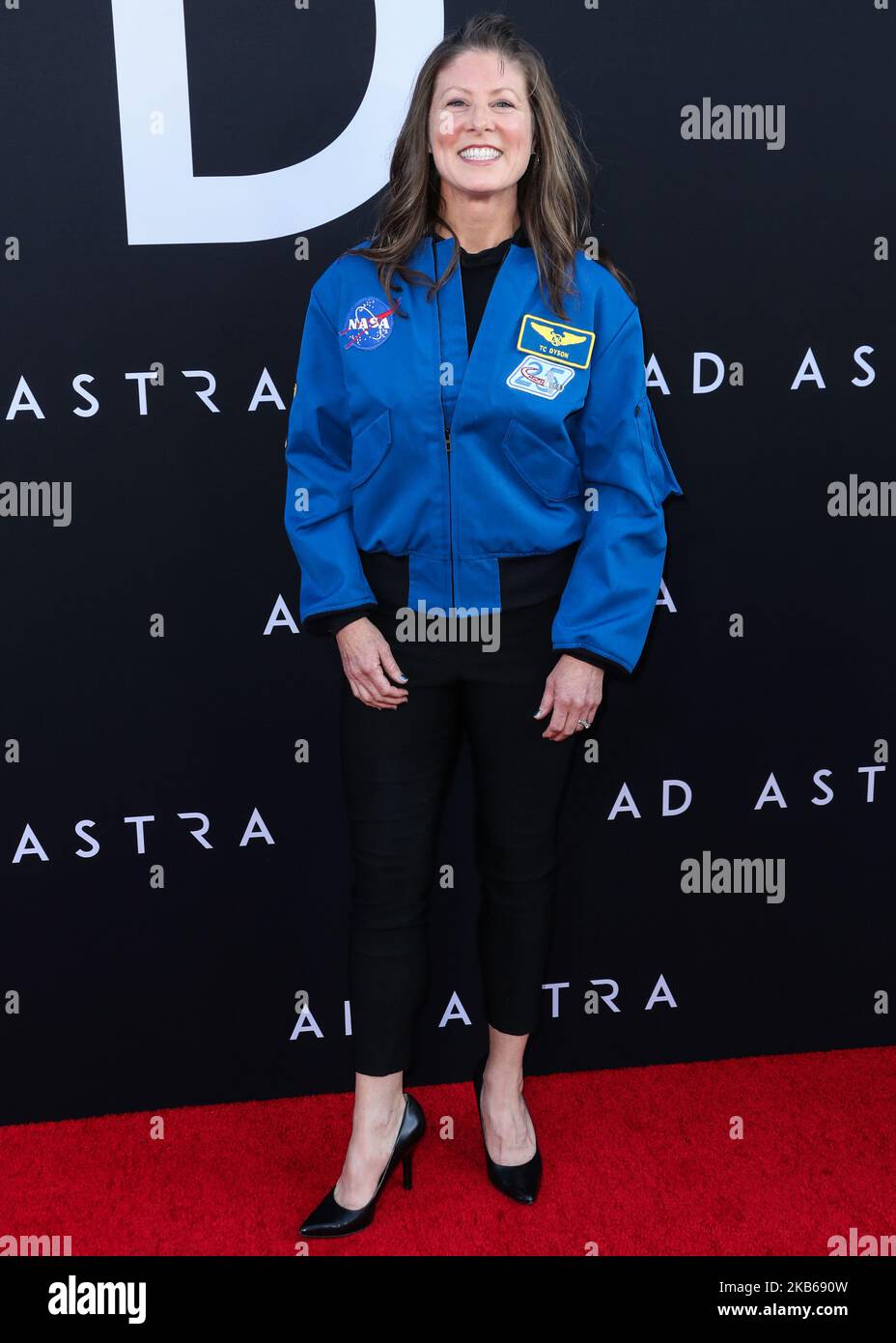 HOLLYWOOD, LOS ANGELES, CALIFORNIA, USA - SEPTEMBER 18: Dr. Tracy Caldwell Dyson arrives at the Los Angeles Premiere Of 20th Century Fox's 'Ad Astra' held at ArcLight Cinemas Hollywood Cinerama Dome on August 18, 2019 in Hollywood, Los Angeles, California, United States. (Photo by Xavier Collin/Image Press Agency/NurPhoto) Stock Photo