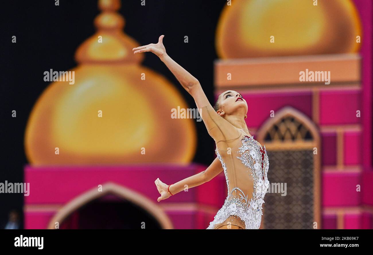 Dina Averina of Russia during the 37th Rhythmic Gymnastics World ...