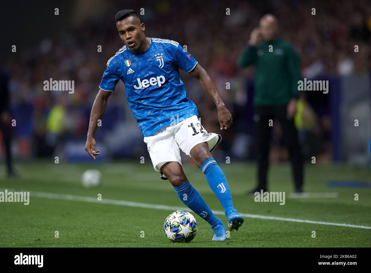 Alex Sandro Lobo Silva of Juventus in action during the UEFA Champions League group D match between Atletico Madrid and Juventus at Wanda Metropolitano on September 18, 2019 in Madrid, Spain. (Photo by Jose Breton/Pics Action/NurPhoto) Stock Photo