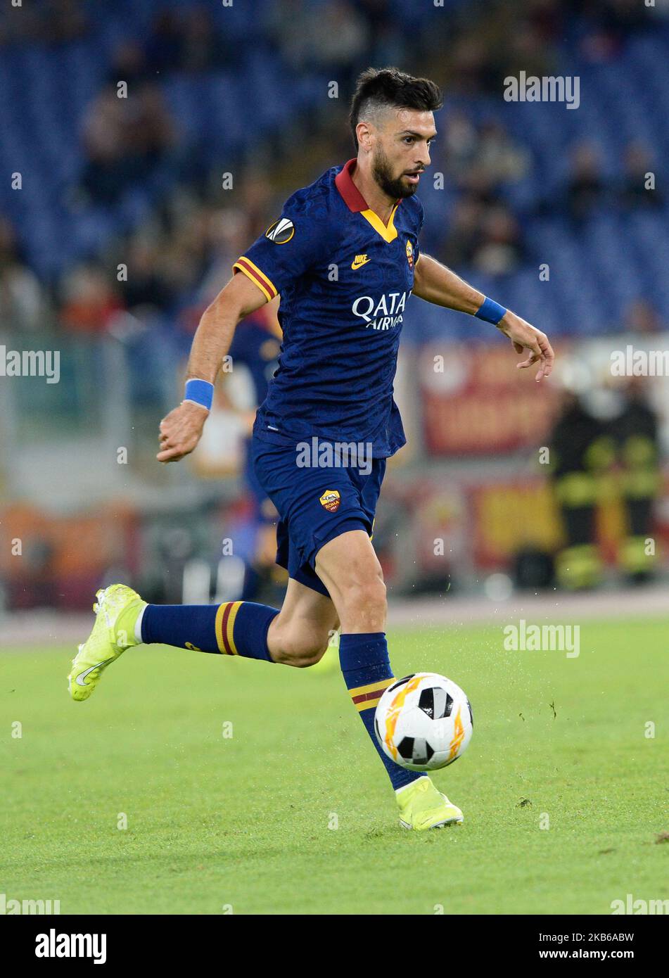 Javier Pastore during the Europe League football match AS Roma vs Basaksehir at the Olympic Stadium in Rome, on september 19, 2019. (Photo by Silvia Lore/NurPhoto) Stock Photo