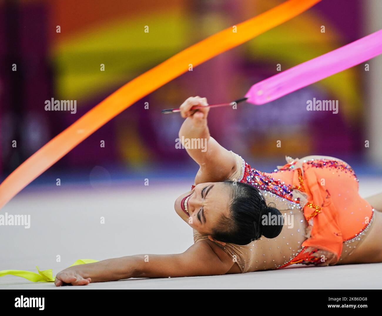 Laura Zeng of United States of America during the 37th Rhythmic