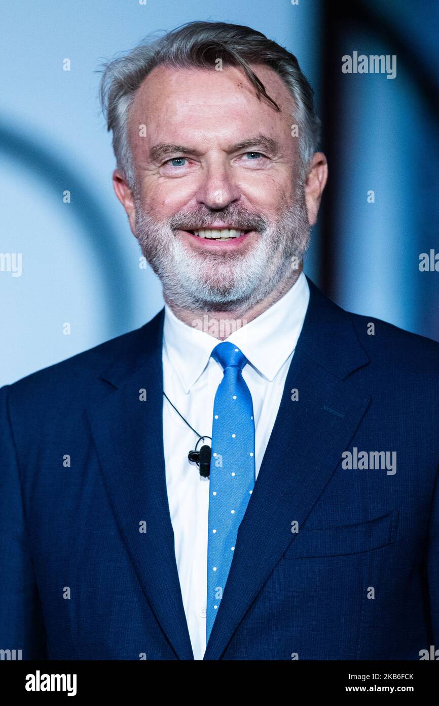 Sam Neill attends the opening ceremony of the 67th San Sebastian Film Festival in the northern Spanish Basque city of San Sebastian on September 20, 2019. (Photo by Manuel Romano/NurPhoto) Stock Photo