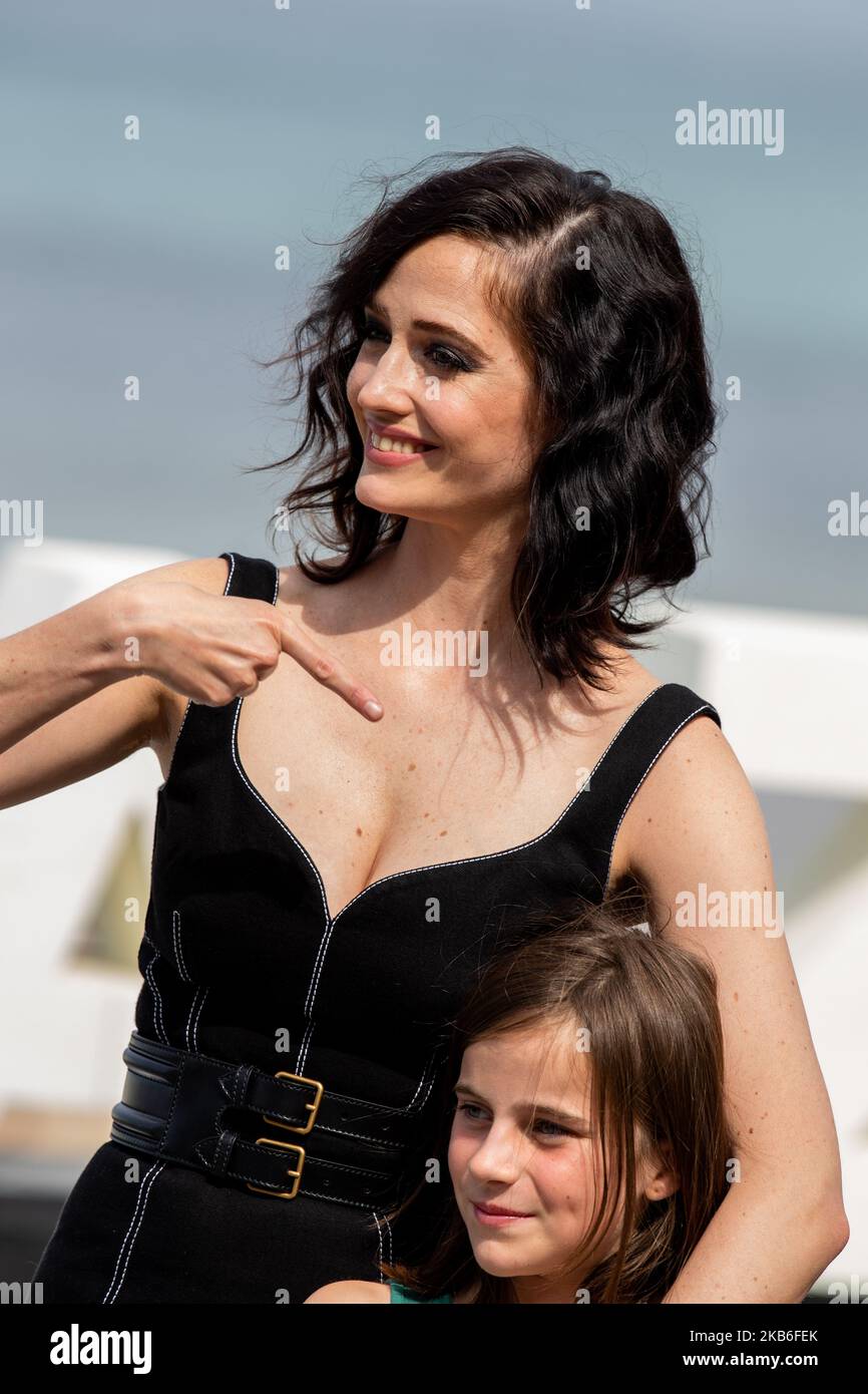Eva Green and Zelie Boulant Lemesle attends the 'Proxima' photocall during the 67th San Sebastian Film Festival in the northern Spanish Basque city of San Sebastian on September 21, 2019. (Photo by Manuel Romano/NurPhoto) Stock Photo