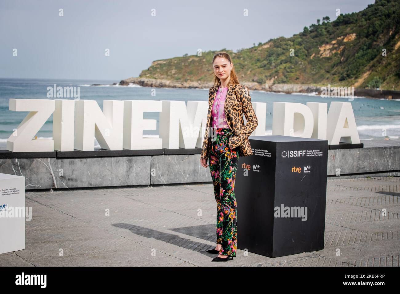 Raffey Cassidy attends the 'The Other Lamb' Photocall during the 67th San Sebastian Film Festival in the northern Spanish Basque city of San Sebastian on September 23, 2019. (Photo by Manuel Romano/NurPhoto) Stock Photo