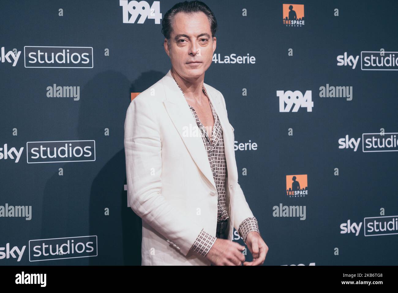 Actor Maurizio Lombardi attends the '1994' Tv Movie photocall at The Space Moderno on September 24, 2019 in Rome, Italy. (Photo by Luca Carlino/NurPhoto) Stock Photo
