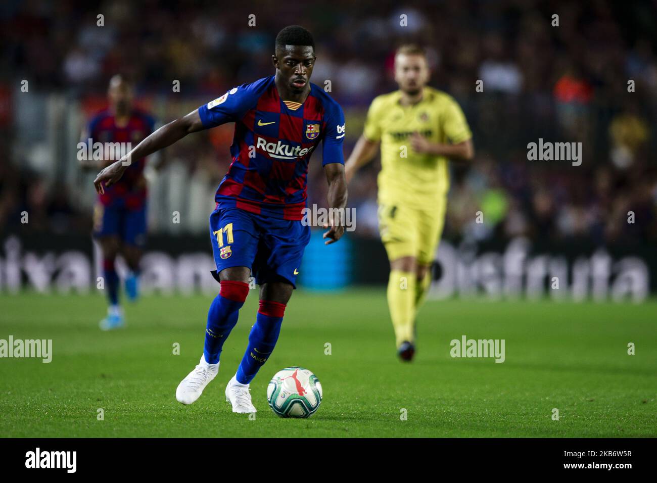 11 Ousmane Dembele from France of FC Barcelona during the La Liga match ...