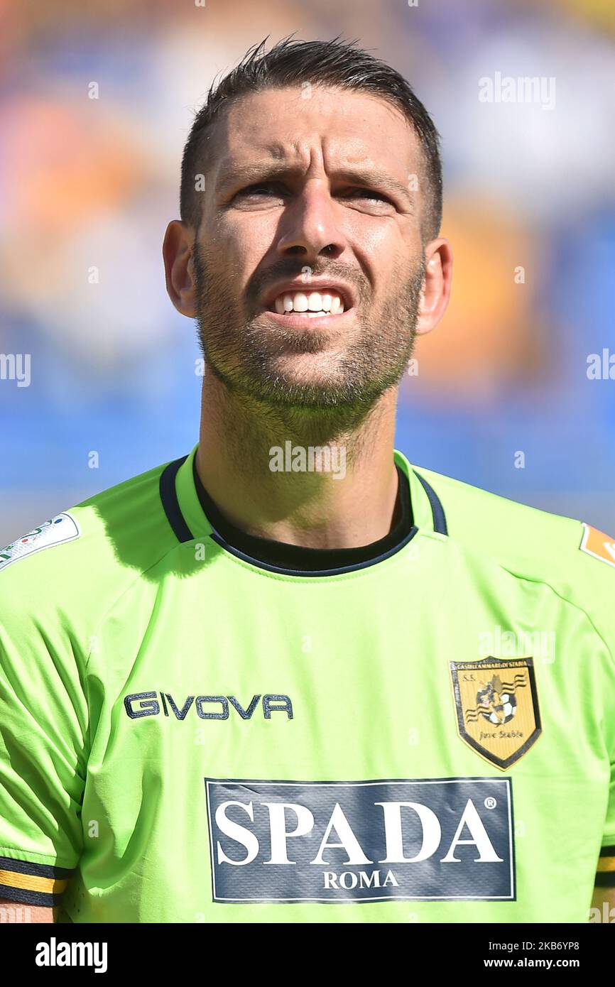Paolo Branduani of S.S. Juve Stabia during the Serie B match between Juve  Stabia and Ascoli Calcio at Stadio Romeo Menti Castellammare di Stabia Italy  on 21 September 2019. (Photo Franco Romano