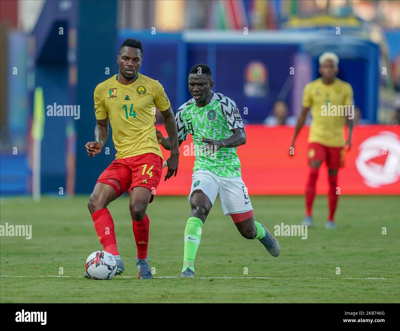 2019 African Cup of Nations match between Cameroon and Nigeria at the Alexanddria Stadium in Alexandria, Egypt on July 6,2019. (Photo by Ulrik Pedersen/NurPhoto) Stock Photo