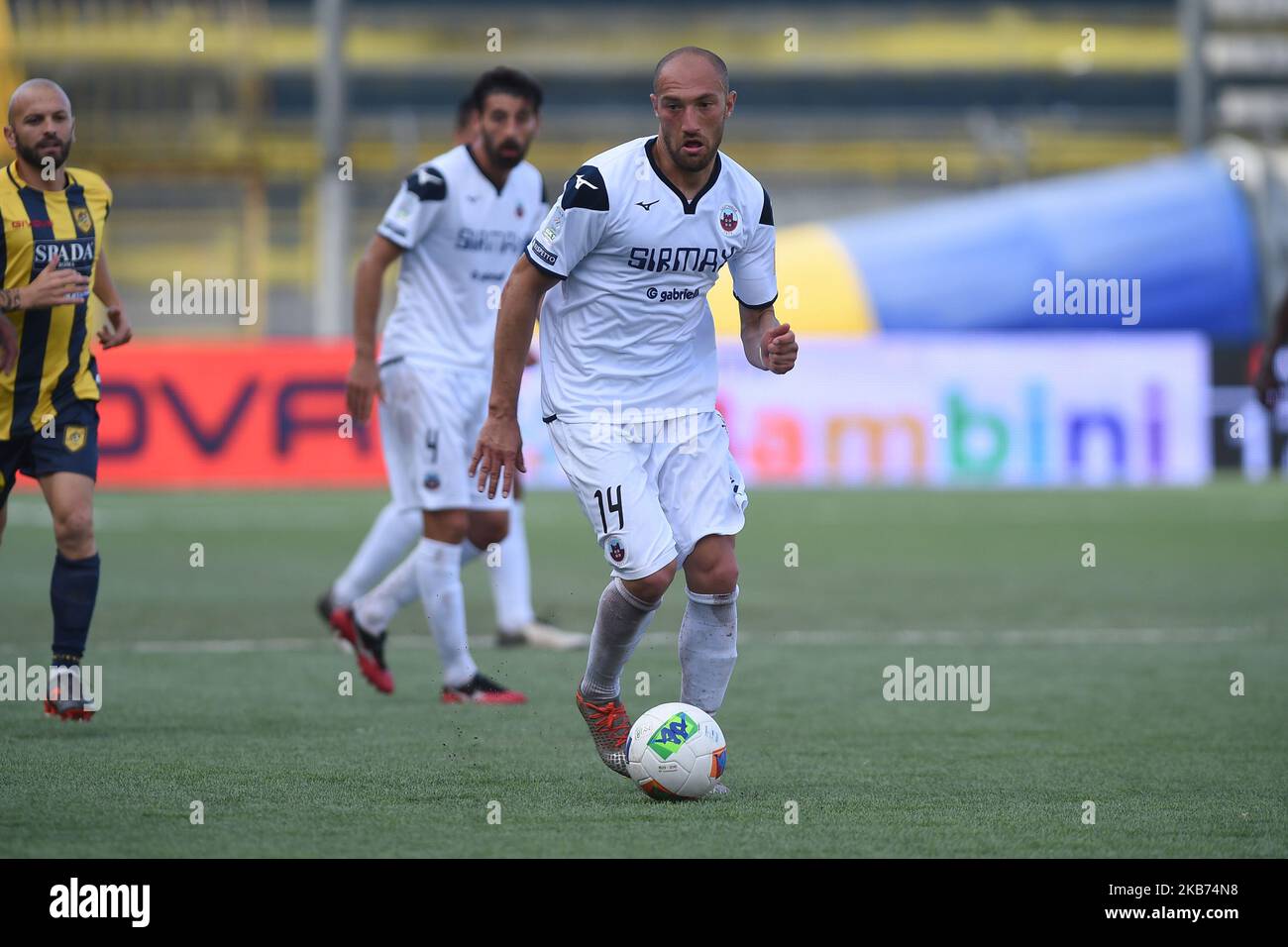 Davide Luppi of AS Cittadella during the Serie B match between Juve Stabia and AS Cittadella at Stadio Romeo Menti Castellammare di Stabia Italy on 28 September 2019. (Photo Franco Romano) Stock Photo