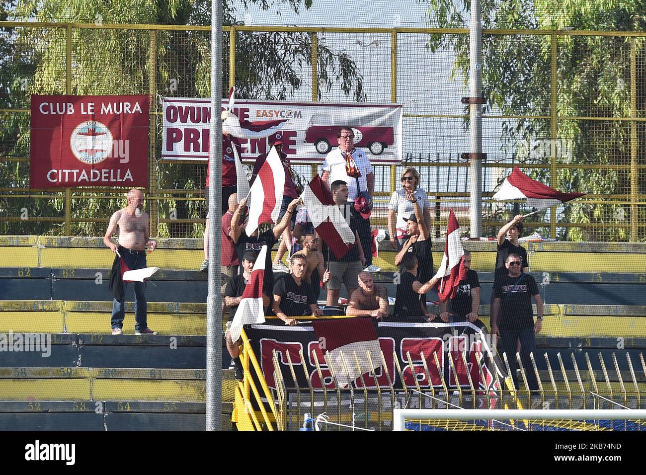 AS Cittadella Supporters during the Serie B match between Juve Stabia and AS Cittadella at Stadio Romeo Menti Castellammare di Stabia Italy on 28 September 2019. (Photo Franco Romano) Stock Photo