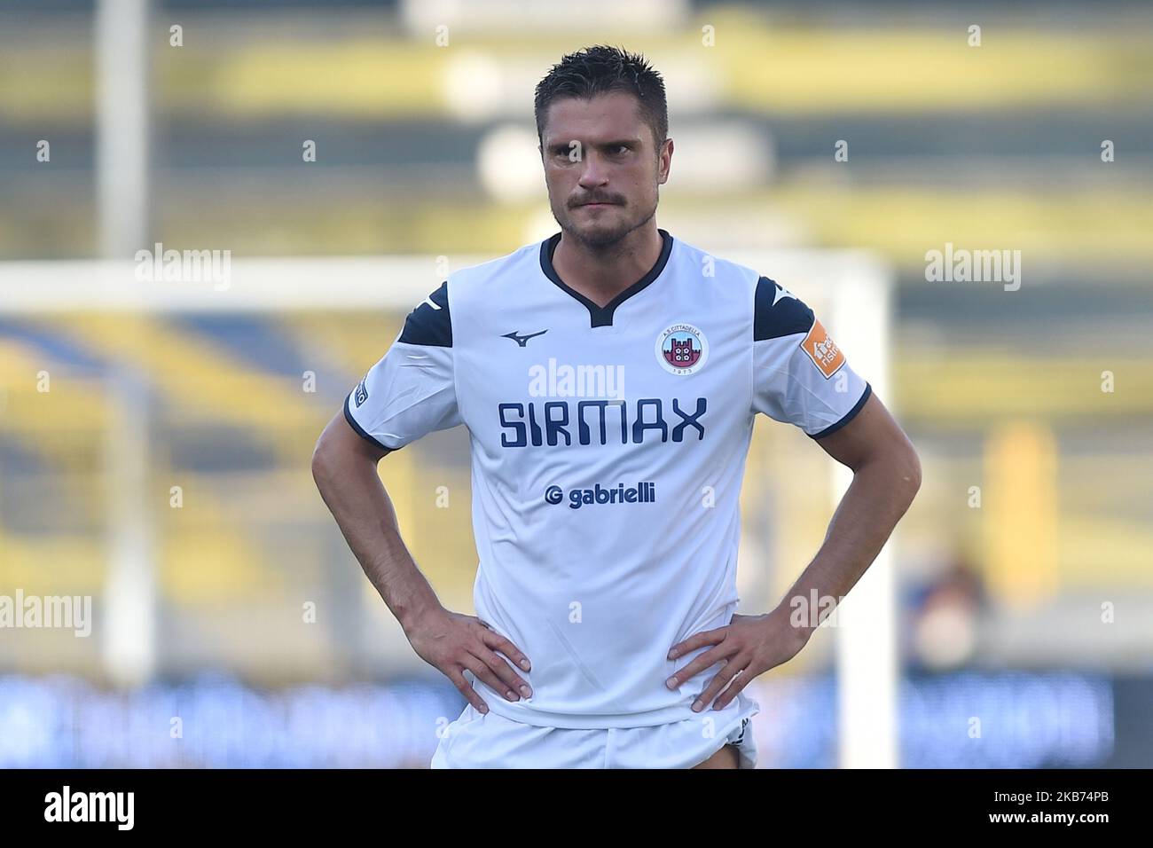 Romano Perticone of AS Cittadella during the Serie B match between Juve Stabia and AS Cittadella at Stadio Romeo Menti Castellammare di Stabia Italy on 28 September 2019. (Photo Franco Romano) Stock Photo