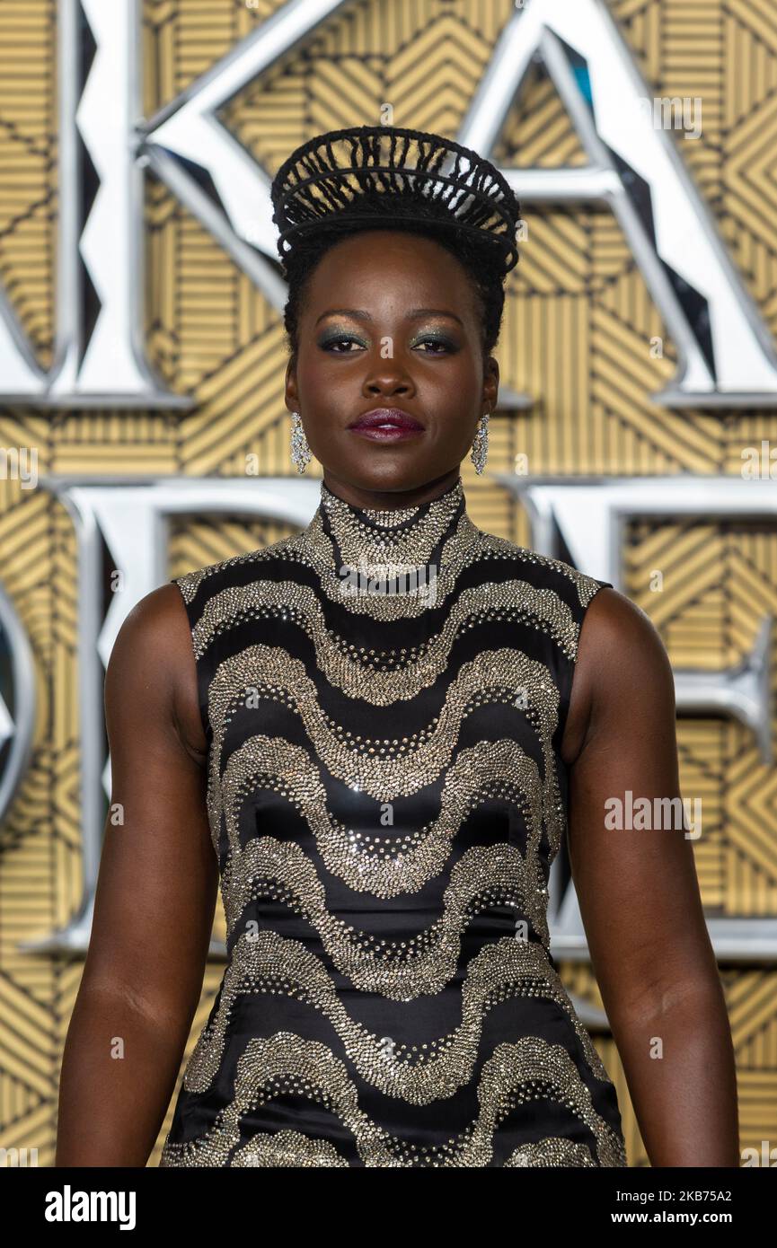 Black panther premiere lupita hires stock photography and images Alamy