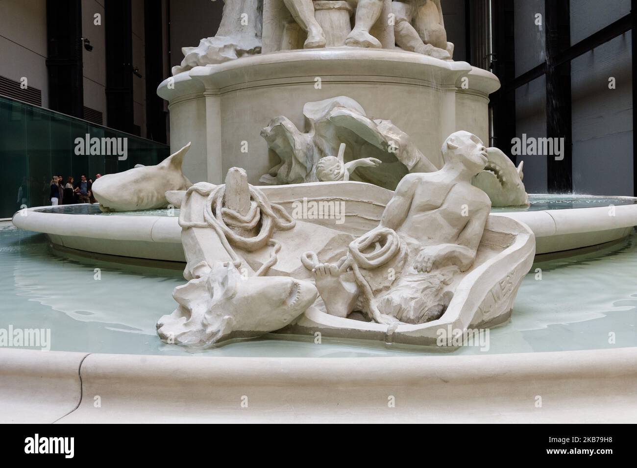 Tate Modern unveils 'Fons Americanus', a 13-metre-high sculpture in the form of a fountain created by American artist Kara Walker on 30 September, 2019 in London, England. (Photo by WIktor Szymanowicz/NurPhoto) Stock Photo