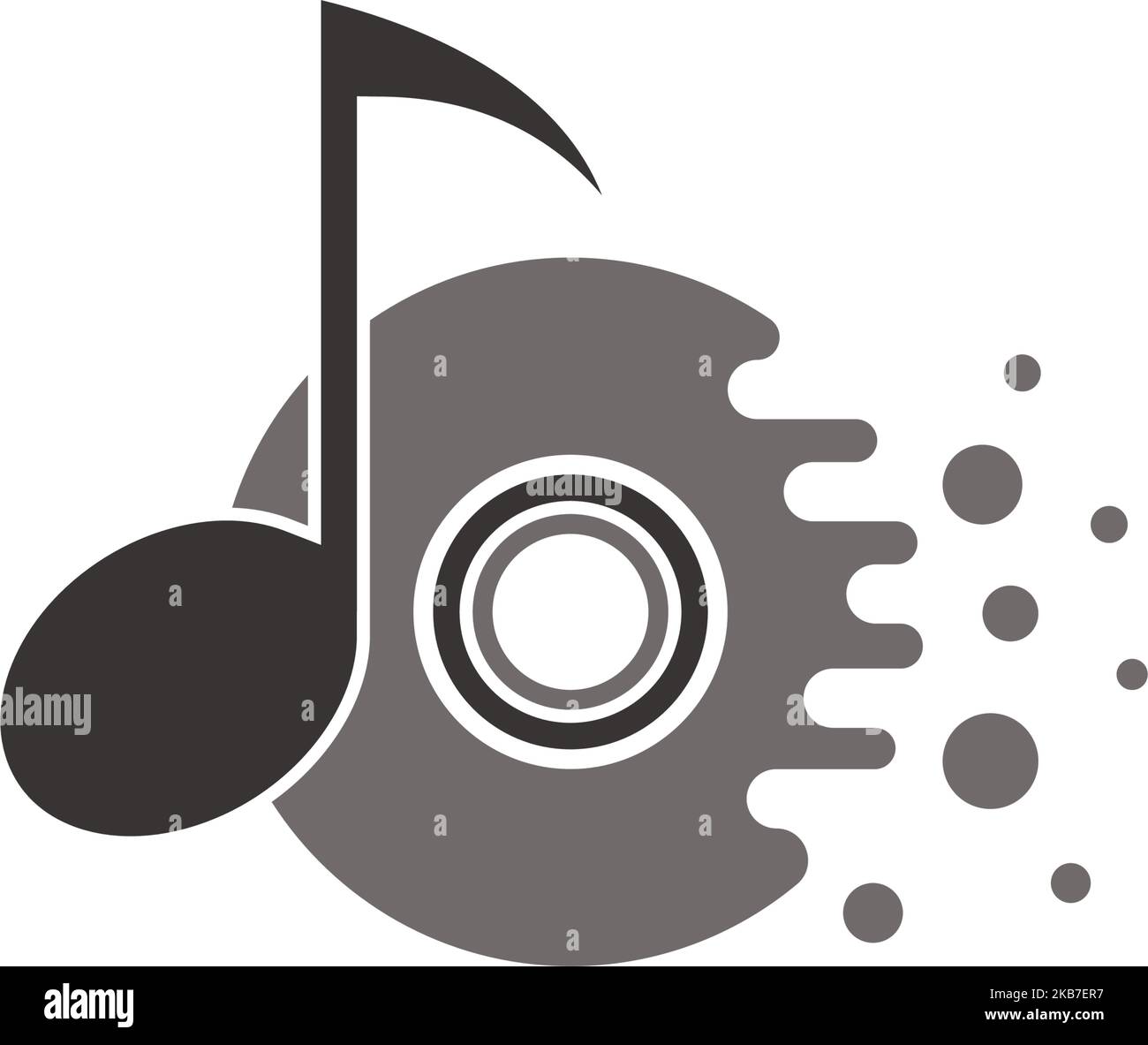 music audio logo vector illustration design Stock Vector