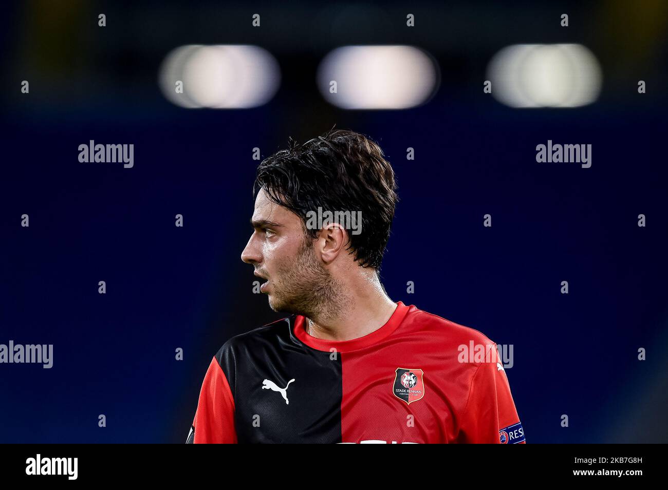 Clement Grenier of Rennes during the UEFA Europa League match between Lazio and Rennes at Stadio Olimpico, Rome, Italy on 3 October 2019. (Photo by Giuseppe Maffia/NurPhoto) Stock Photo