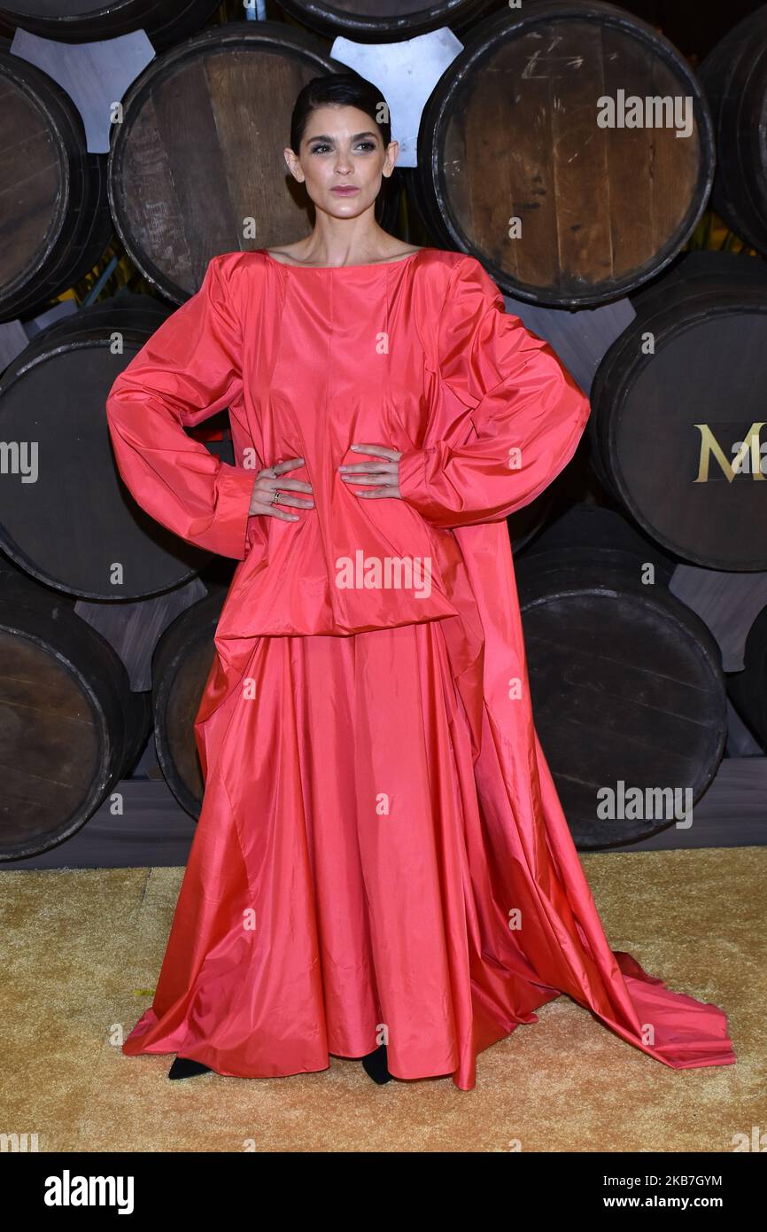 Irene Azuela poses for photos during a red carpet of Monarca Tv Series