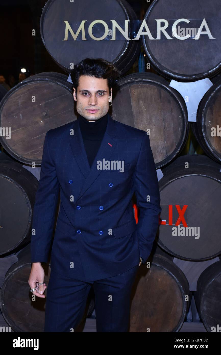 Alosian Vivancos poses for photos during a red carpet of Monarca Tv