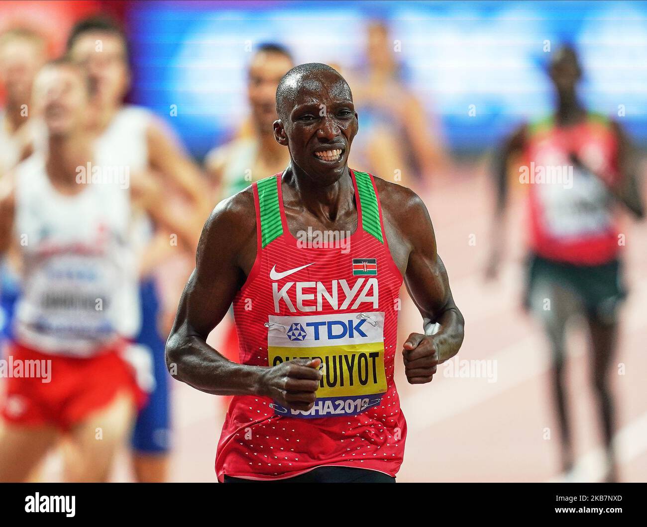 Timothy Cheruiyot Of Kenya Winning The 1500 Meter For Men During The ...