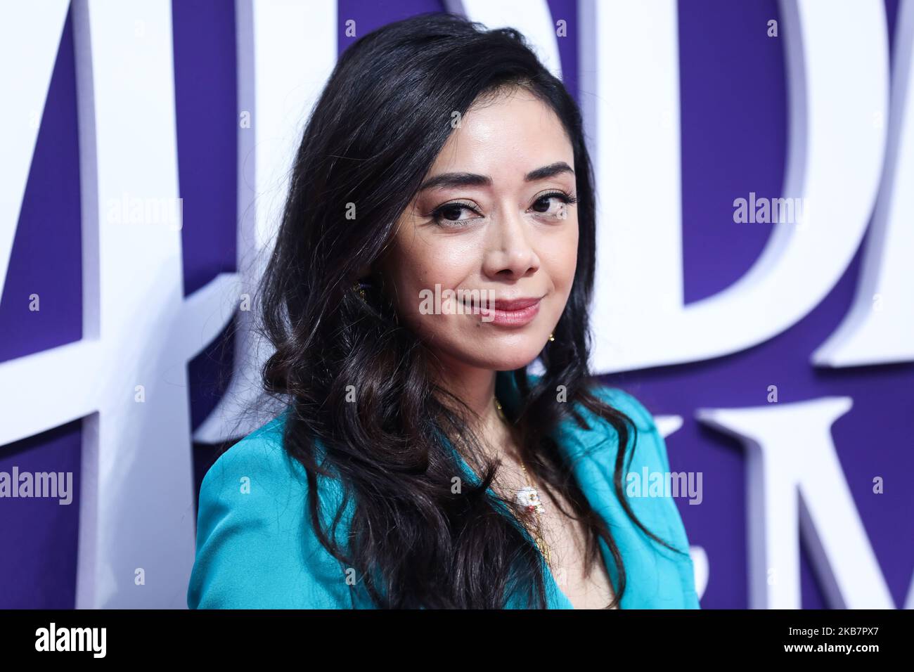 CENTURY CITY, LOS ANGELES, CALIFORNIA, USA - OCTOBER 06: Actress Aimee Garcia arrives at the World Premiere Of MGM's 'The Addams Family' held at the Westfield Century City AMC on October 6, 2019 in Century City, Los Angeles, California, United States. (Photo by Xavier Collin/Image Press Agency/NurPhoto) Stock Photo