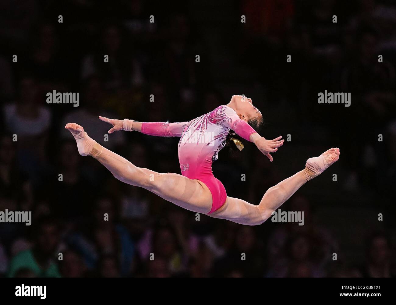 Shijia Li of China during balance beam for women at the 49th FIG ...